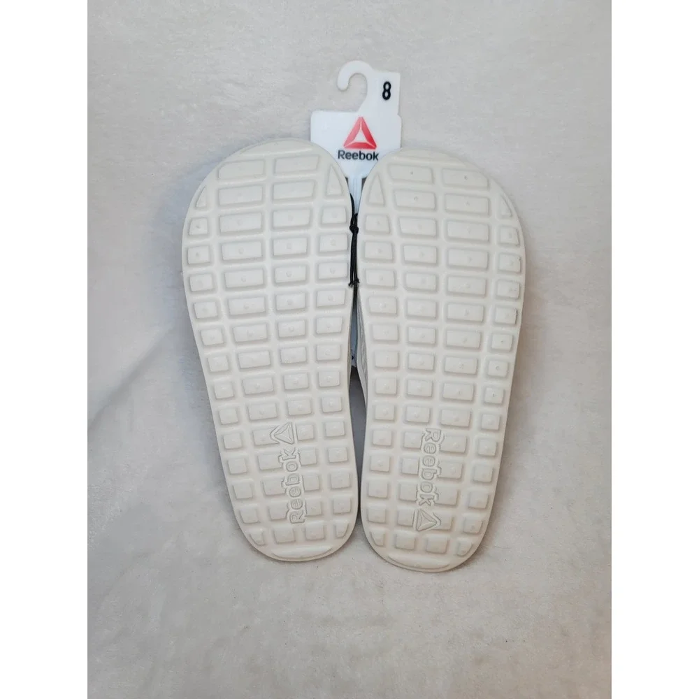 Reebok Go To Slide Mens White Sandals Size 8 Beach Vacation Lounge Resortwear